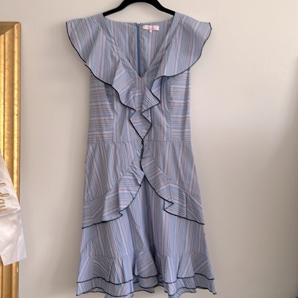 Excellent condition, Parker, ruffle sleeve dress, Sz. 8